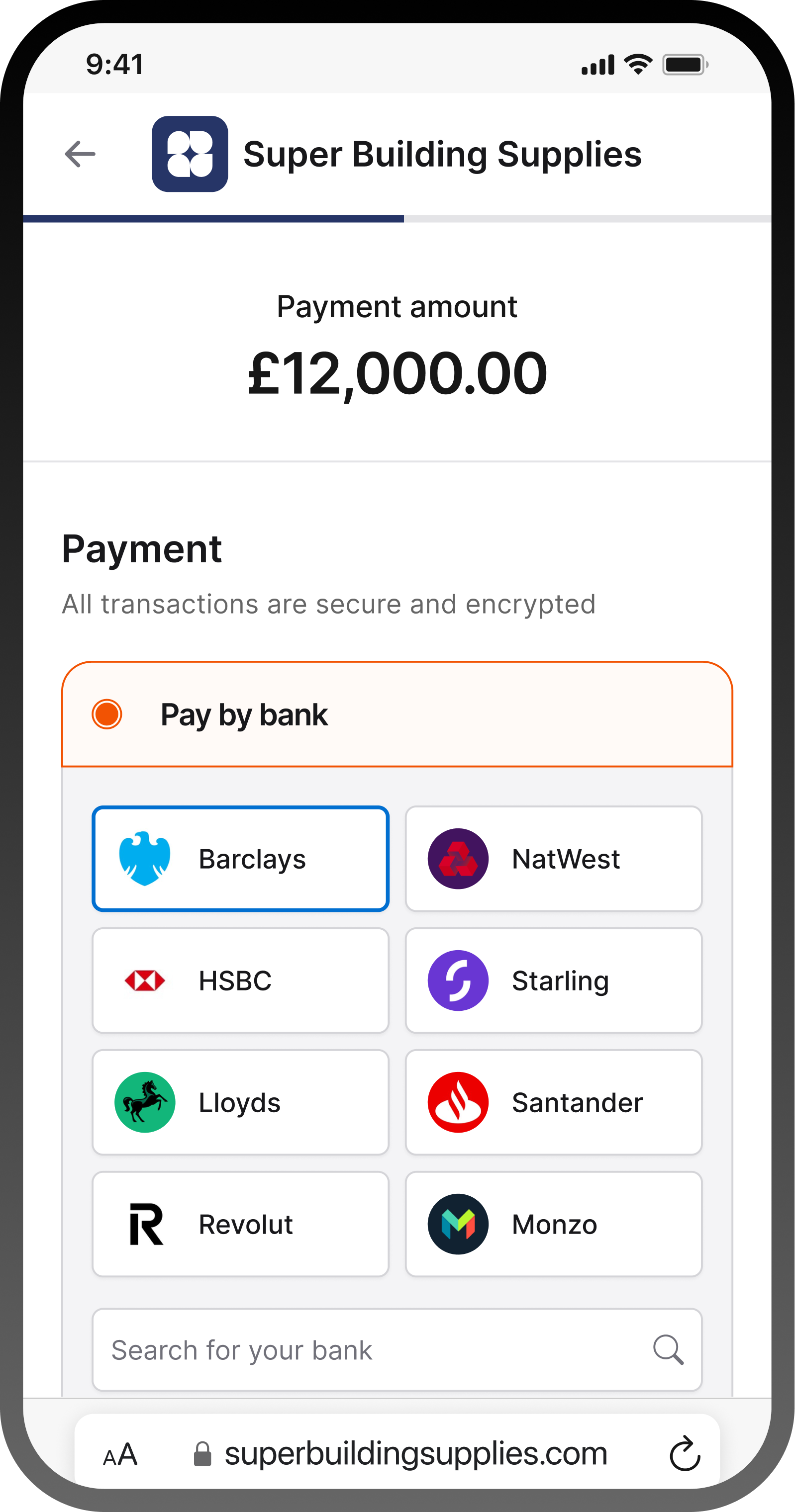 Ontik payment request mobile screenshot